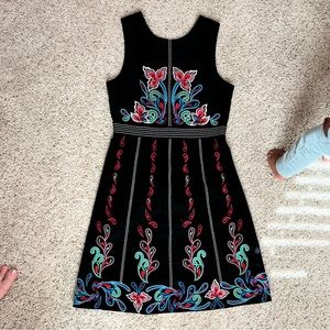 Maeve for Anthropologie Chennai Floral Embroidered Dress SZ 4